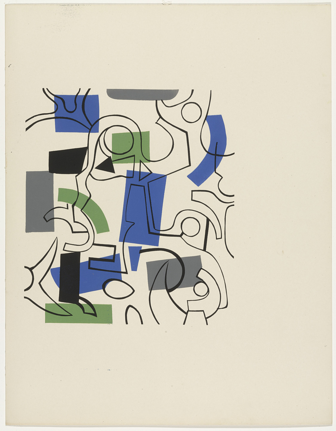Judith Rothschild. Untitled (after Greenwich Village gouache). (1946)