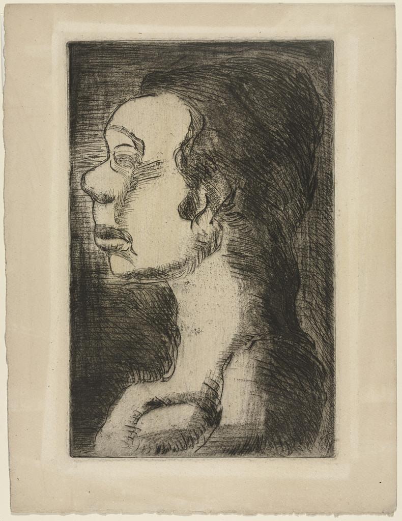 Bust of a Girl, in Profile to the Left