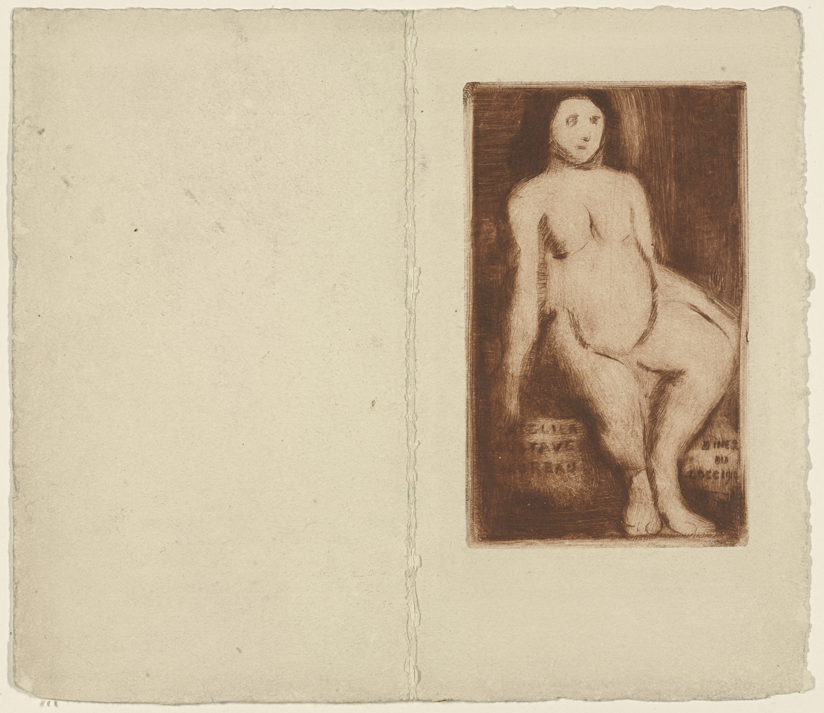 Georges Rouault. Seated Nude. 1910
