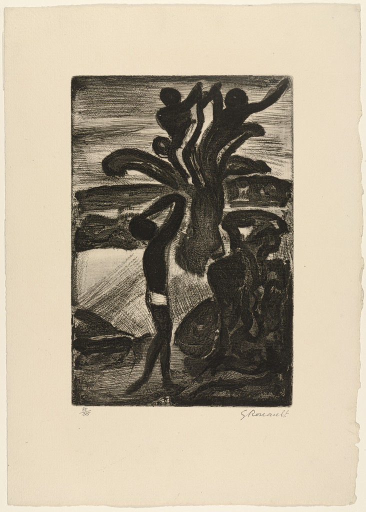 Man Standing Under Tree from Réincarnations du Père Ubu