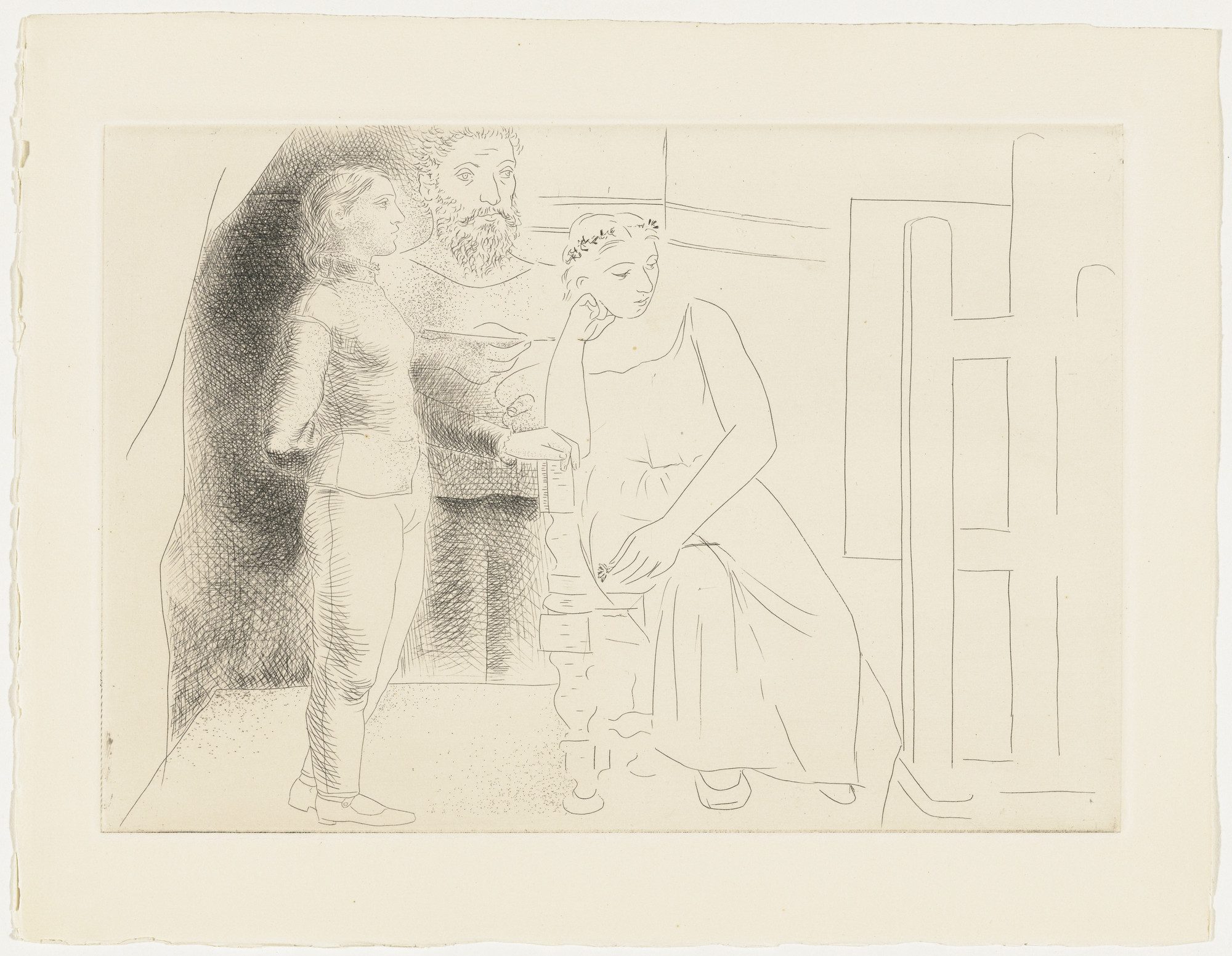 Pablo Picasso 線画作品　リトグラフ 特価】 ≪ パブロ・ピカソ ≫ オリジナルリトグラフ【石版画】 PICASSO