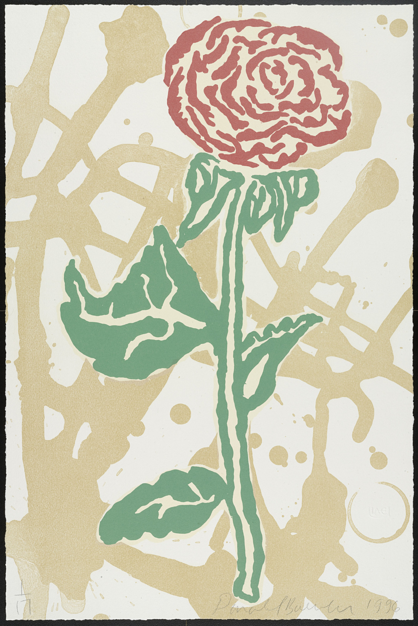 Donald Baechler. The Two Sided Flower
