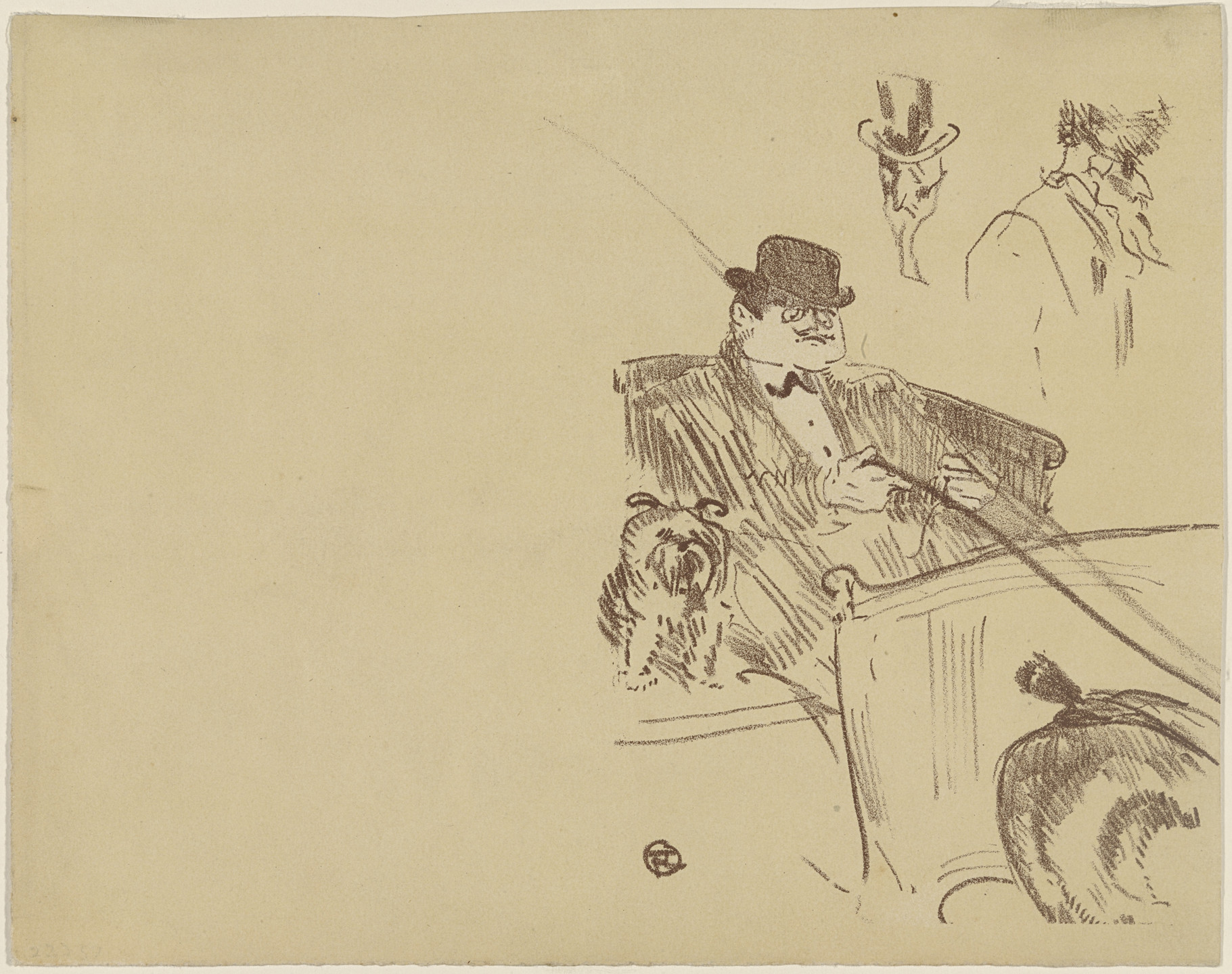 Henri de Toulouse-Lautrec. Cover for La Tribu d&#39;Isidore. 1897