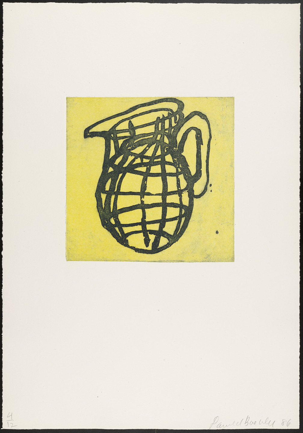 Donald Baechler. Untitled from Objects. 1986