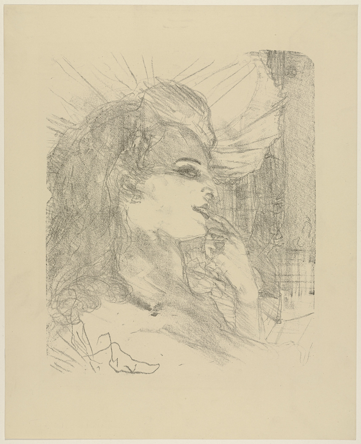 Henri de Toulouse-Lautrec. Anna Held from Portraits of Actors and Actresses: Thirteen Lithographs (Portraits d'Acteurs &amp; Actrices: Treize Lithographies). 1898