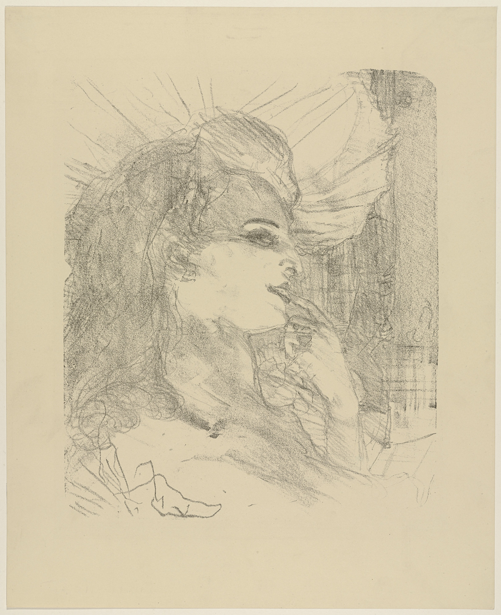 Henri de Toulouse-Lautrec. Anna Held from Portraits of Actors and Actresses: Thirteen Lithographs (Portraits d'Acteurs & Actrices: Treize Lithographies)