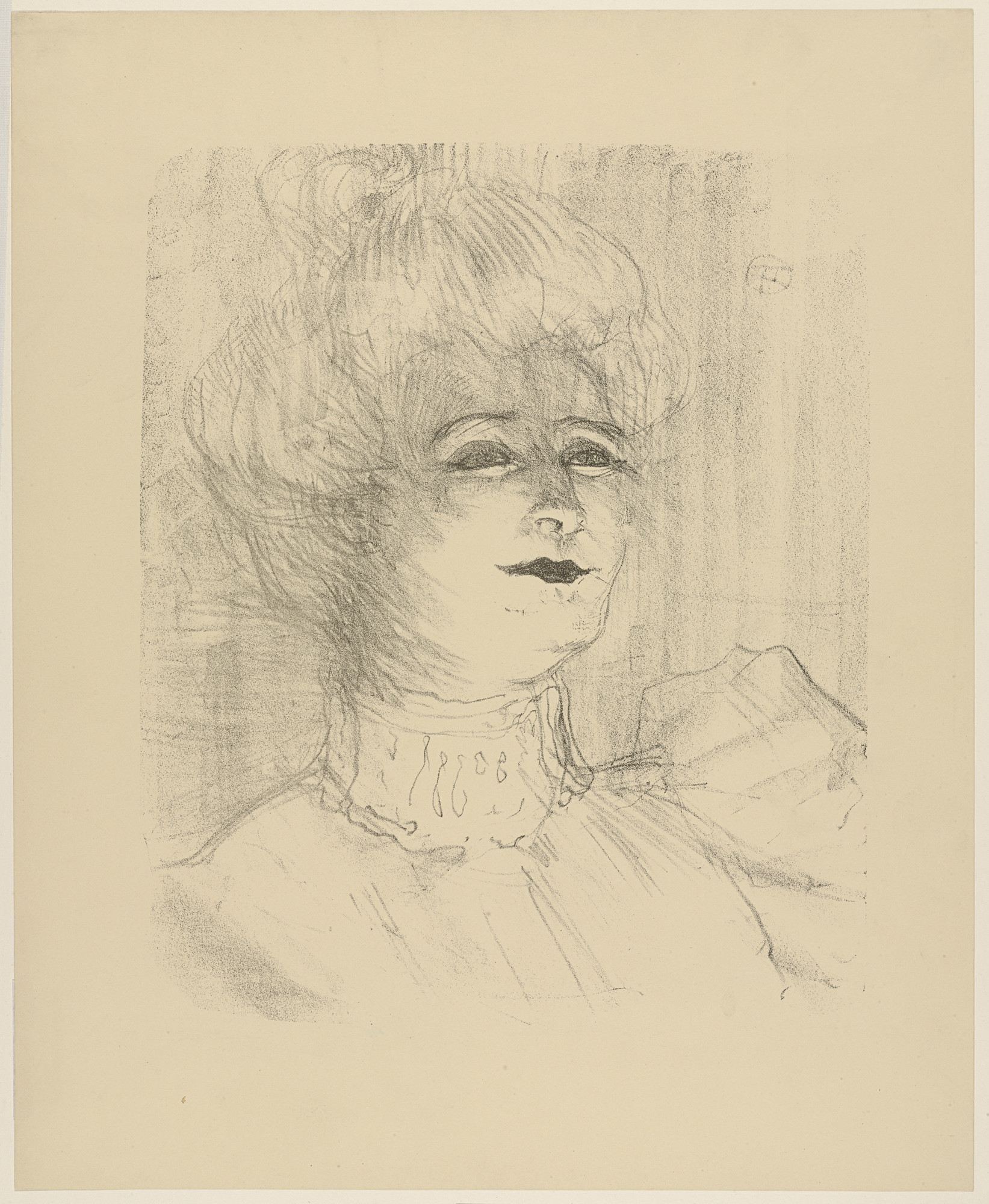 Henri de Toulouse-Lautrec. Marie-Louise Marsy from Portraits of Actors and Actresses: Thirteen Lithographs (Portraits d'Acteurs & Actrices: Treize Lithographies)