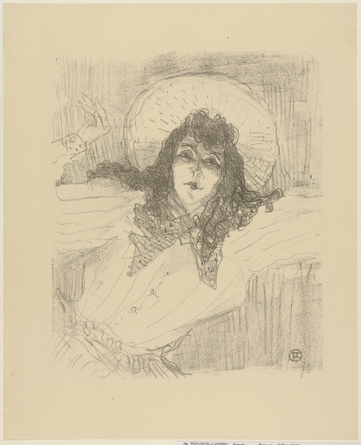 Henri de Toulouse-Lautrec. May Belfort from Portraits of Actors and Actresses: Thirteen Lithographs (Portraits d&#39;Acteurs &amp; Actrices: Treize Lithographies). 1898, published c. 1906
