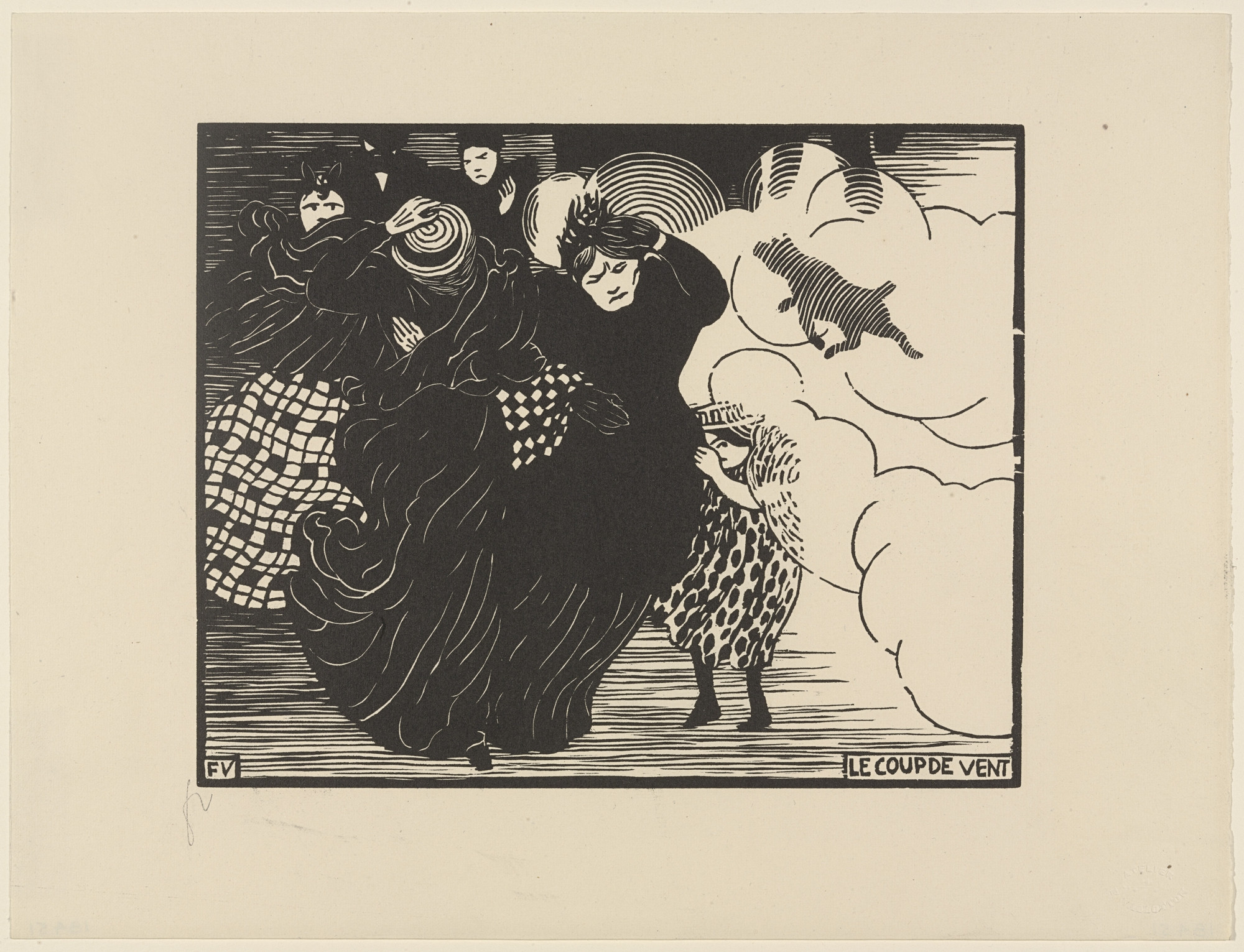 Félix Vallotton. The Gust of Wind. 1894 | MoMA