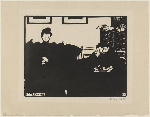 Félix Vallotton. Triumph (Le Triomphe) from Intimacies (Intimités). 1897
