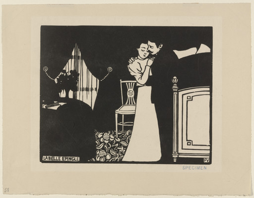 Félix Vallotton. The Fine Pin (La Belle epingle) from Intimacies (Intimités). 1897