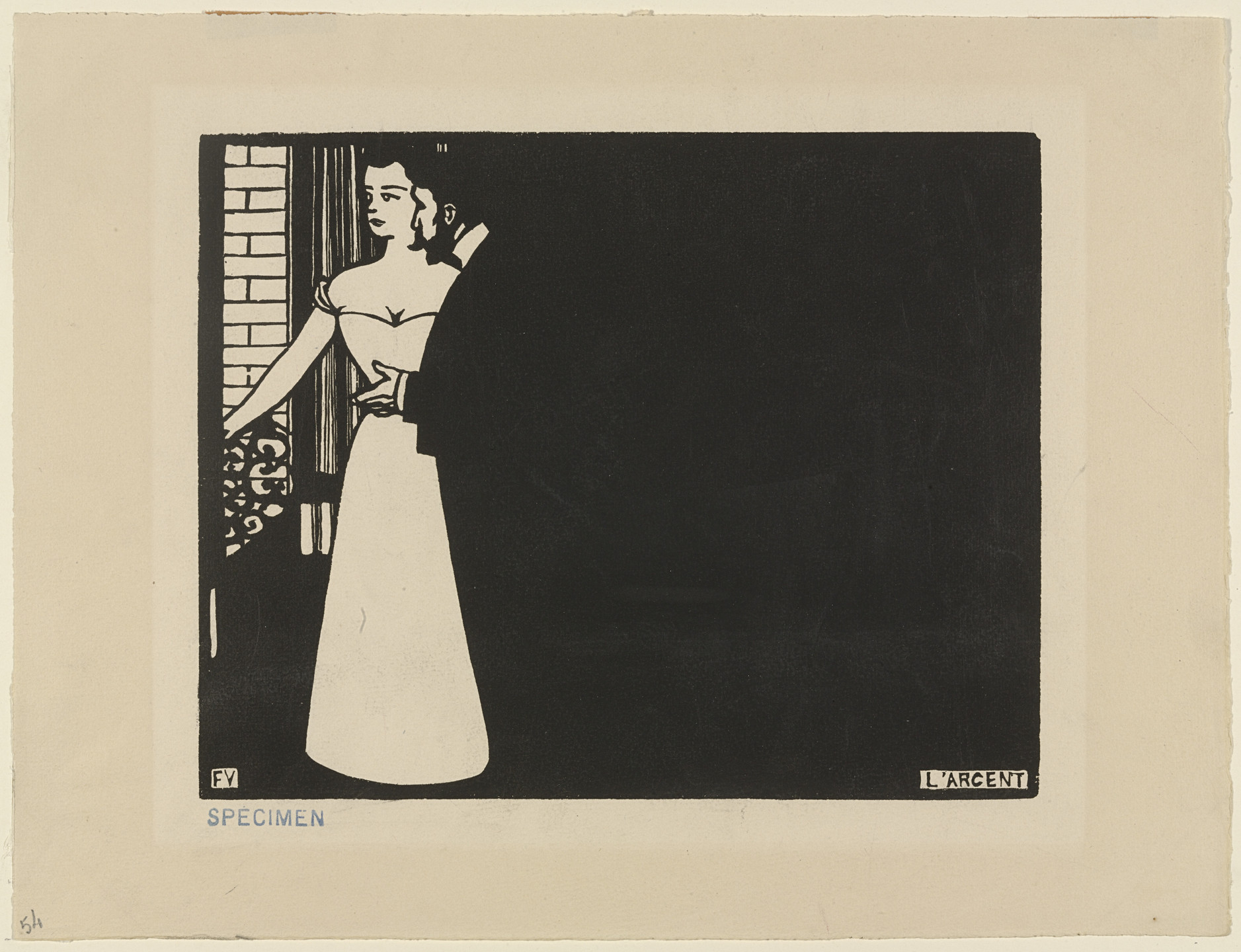 Félix Vallotton. Money (L&#39;Argent) from Intimacies (Intimités). 1897