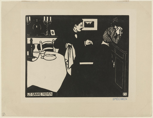 Félix Vallotton. Extreme Measure (Le grand moyen) from Intimacies (Intimités). 1897