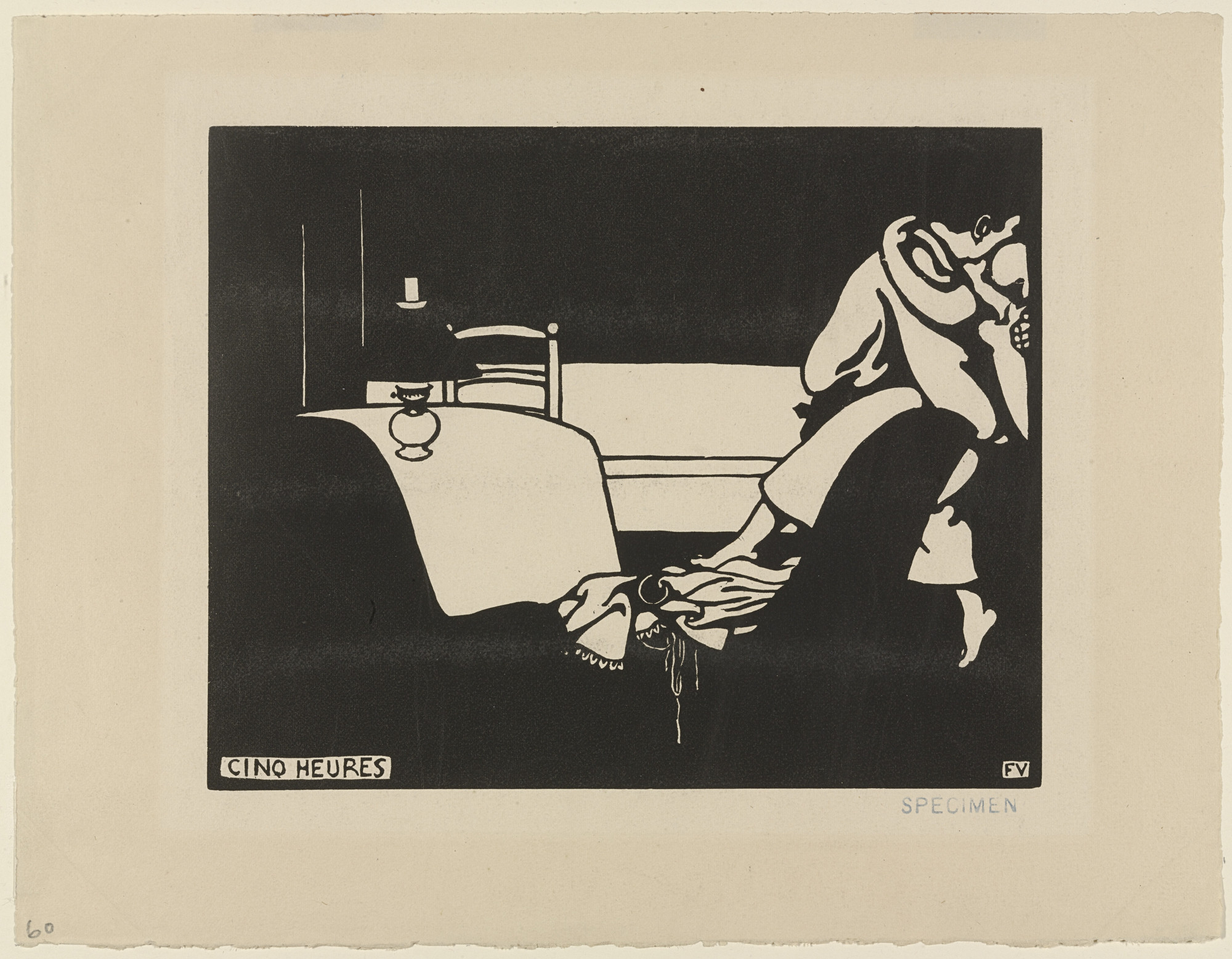 Félix Vallotton. Five O'Clock (Cinq Heures) from Intimacies