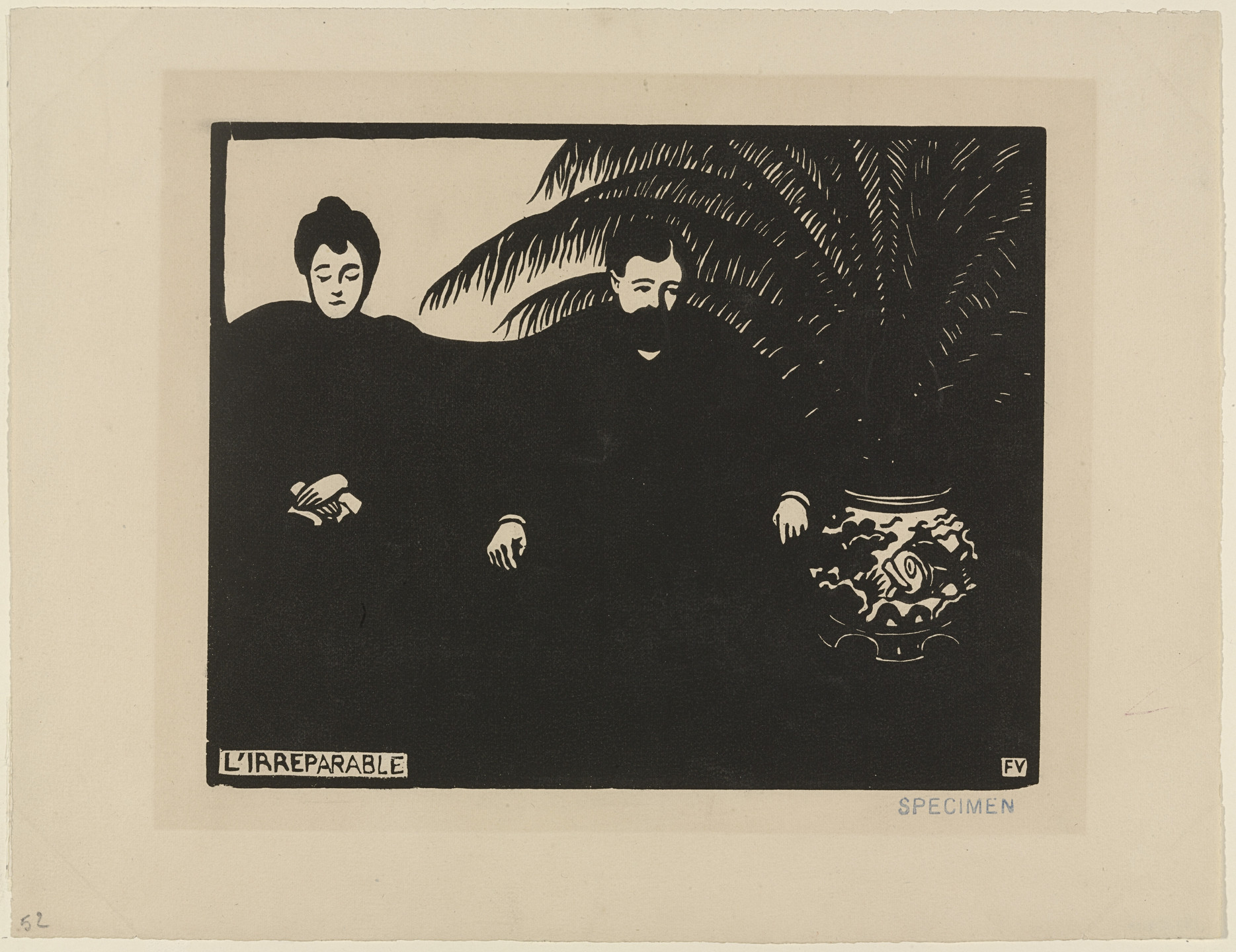 Félix Vallotton. The Irreparable (L&#39;Irreparable) from Intimacies (Intimités). 1897