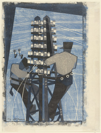 Lill Tschudi. Fixing the Wires. 1932