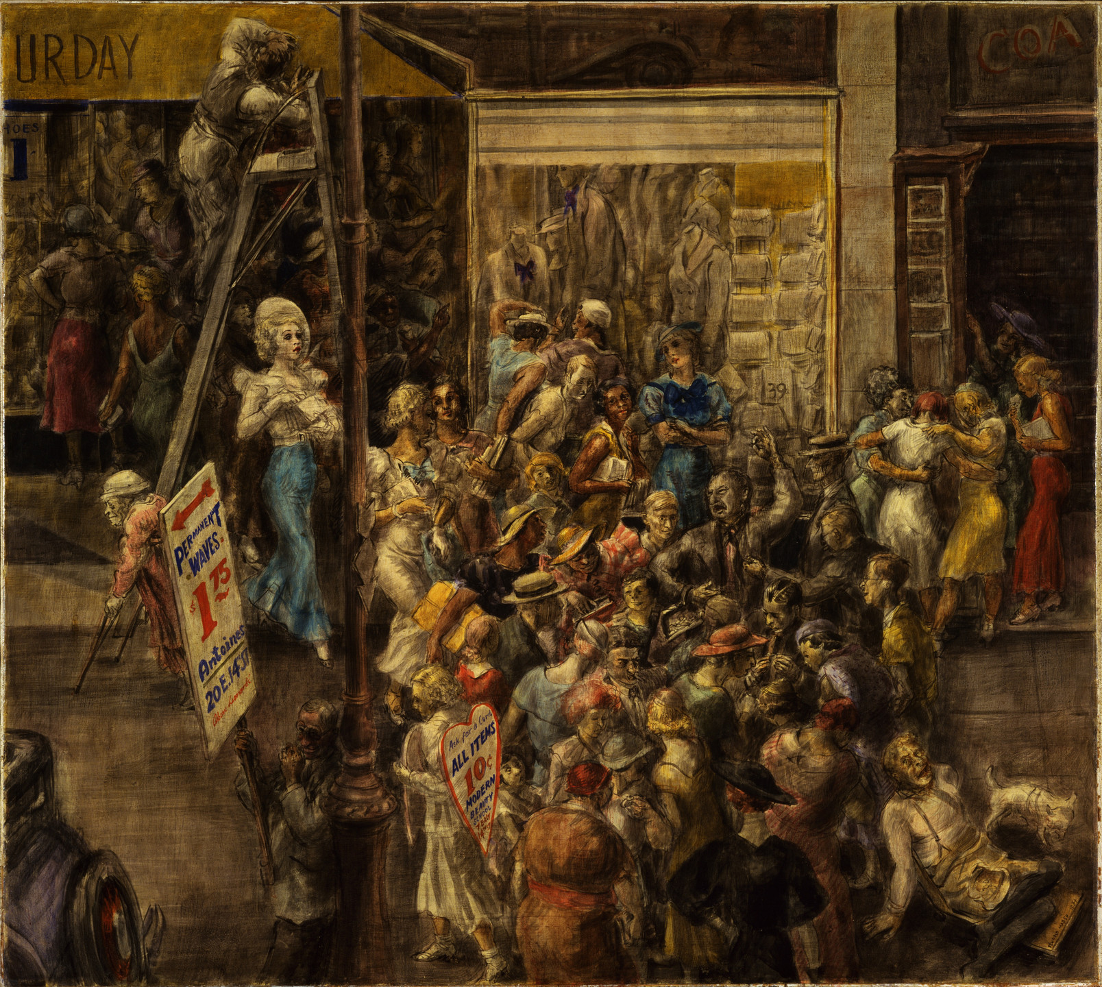 Reginald Marsh. In Fourteenth Street. 1934