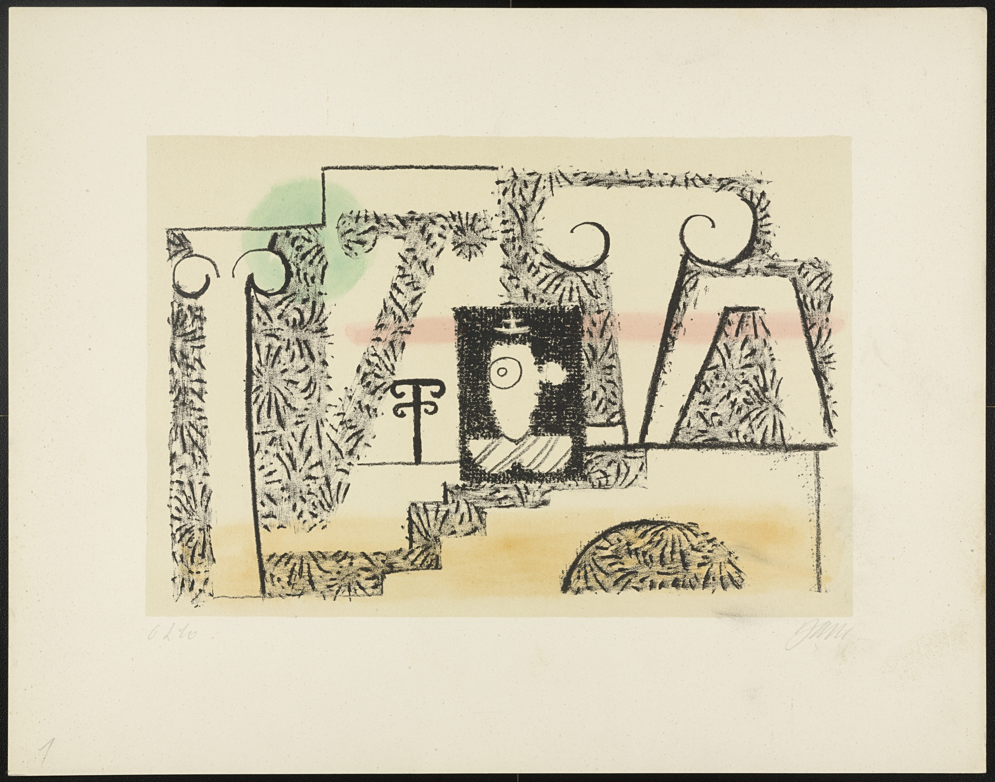 Willi Baumeister. Palaft de Herodes from Salome und der Prophet