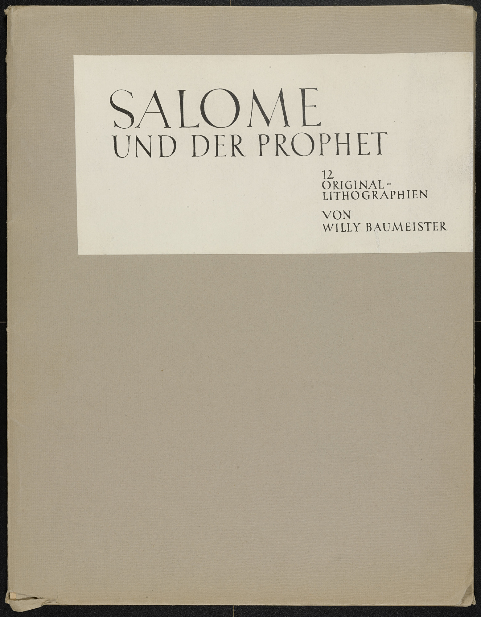 Willi Baumeister. Salome und der Prophet