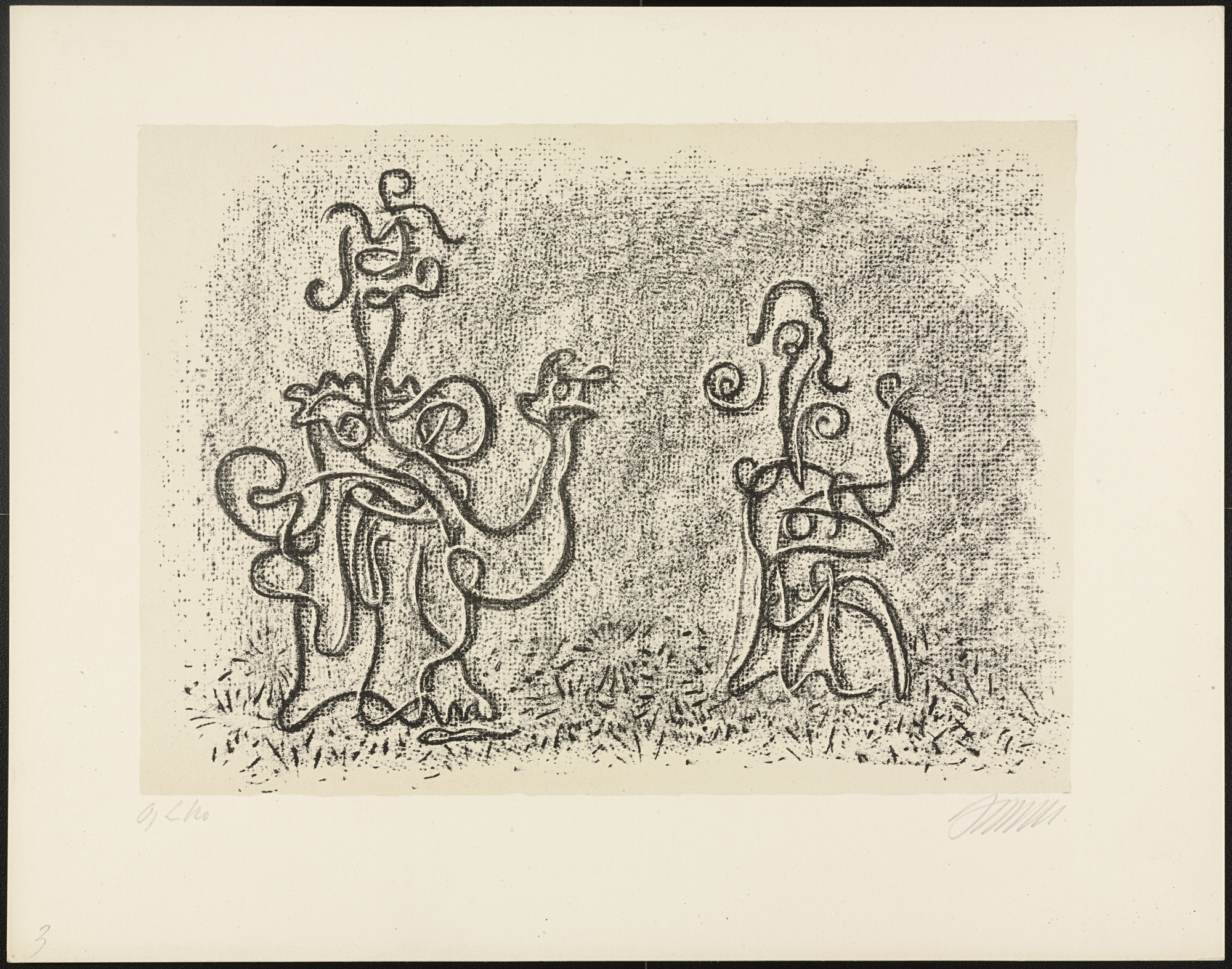Willi Baumeister. Salome und Herodes from Salome und der Prophet