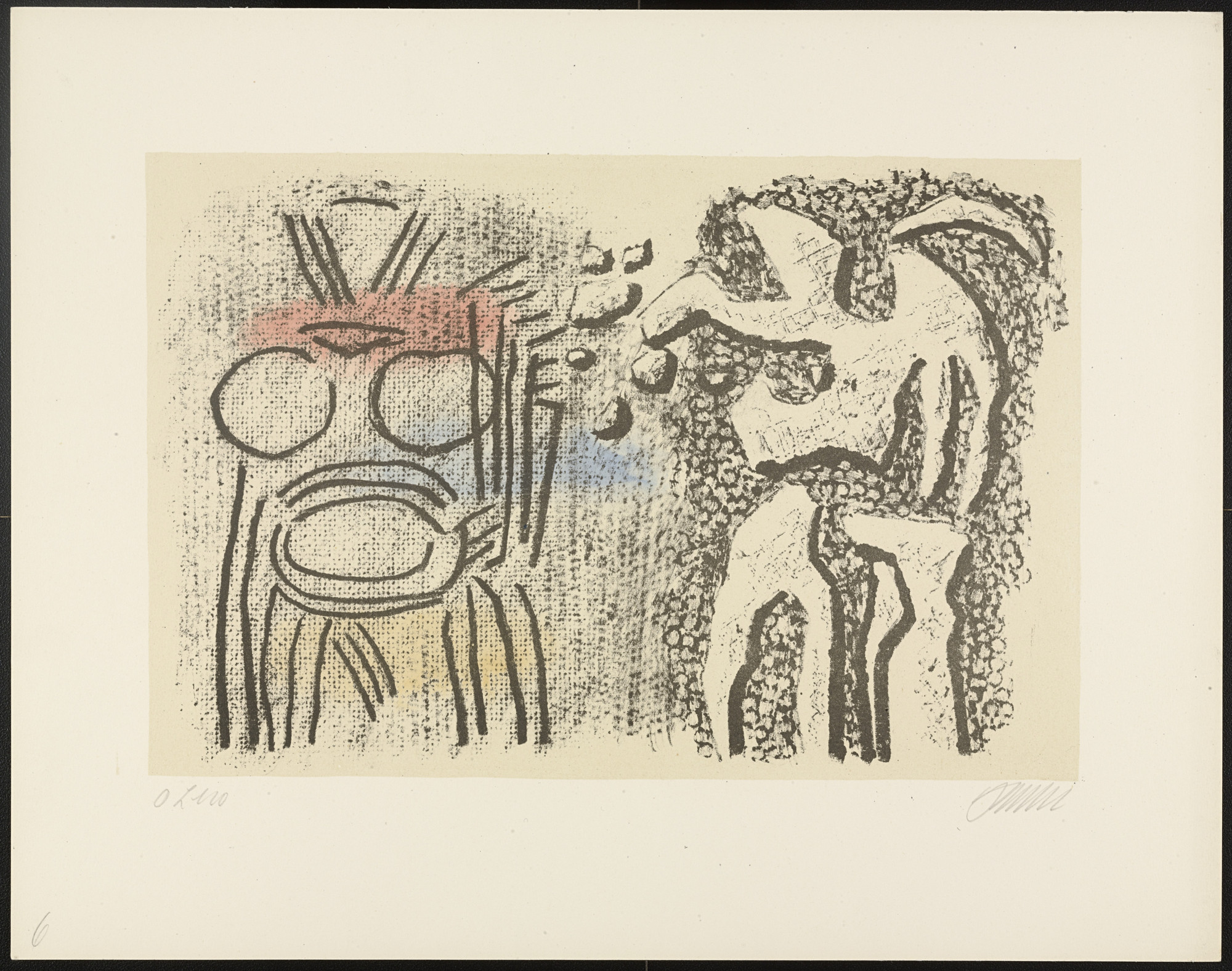 Willi Baumeister. Der Prophet und Herodias from Salome und der Prophet