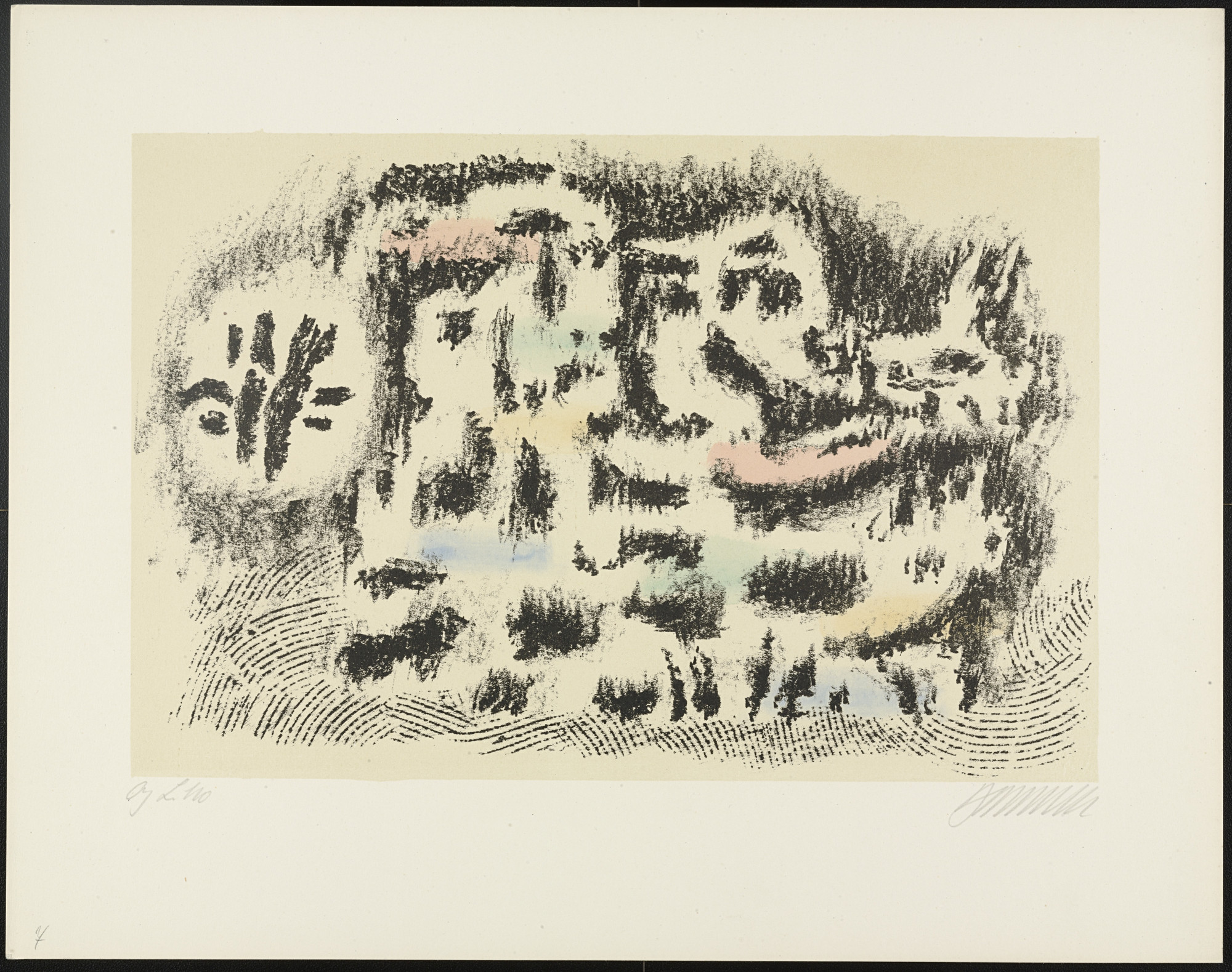 Willi Baumeister. Herodes und Herodias from Salome und der Prophet