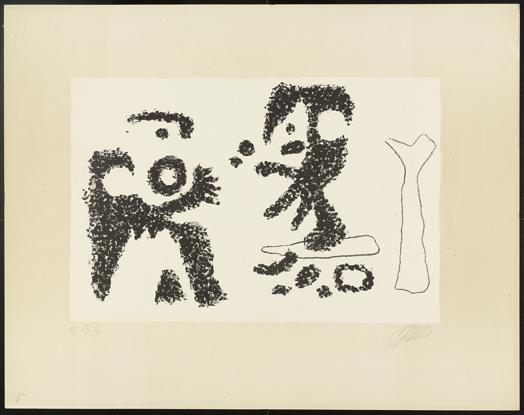 Willi Baumeister. Herodes und Salome from Salome und der Prophet