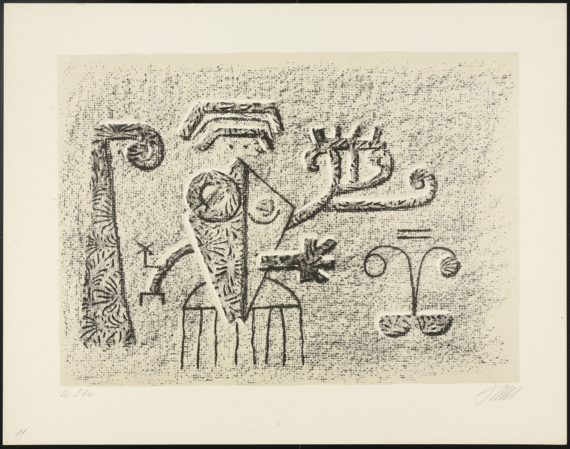 Willi Baumeister. Herodias und Salome from Salome und der Prophet
