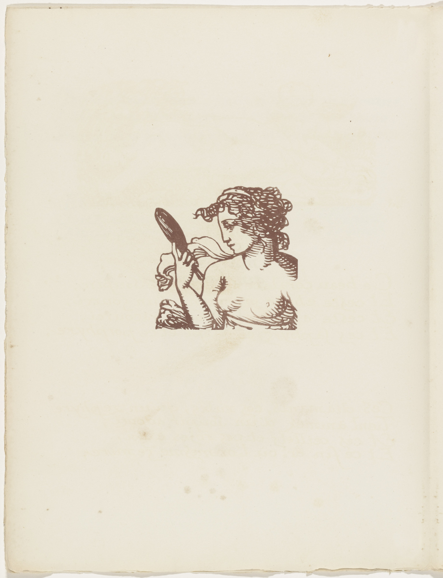 Émile Bernard. Vignette (folio 28 verso) from Les Amours (The Loves)