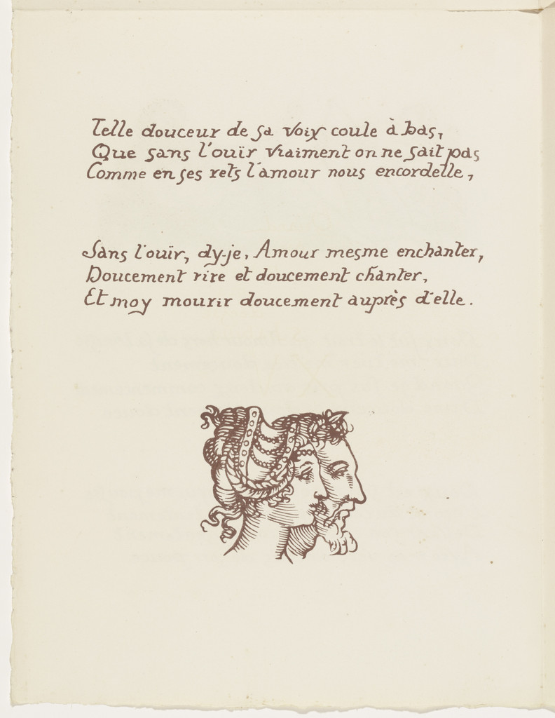 Tailpiece (folio 40 verso) from Les Amours (The Loves)