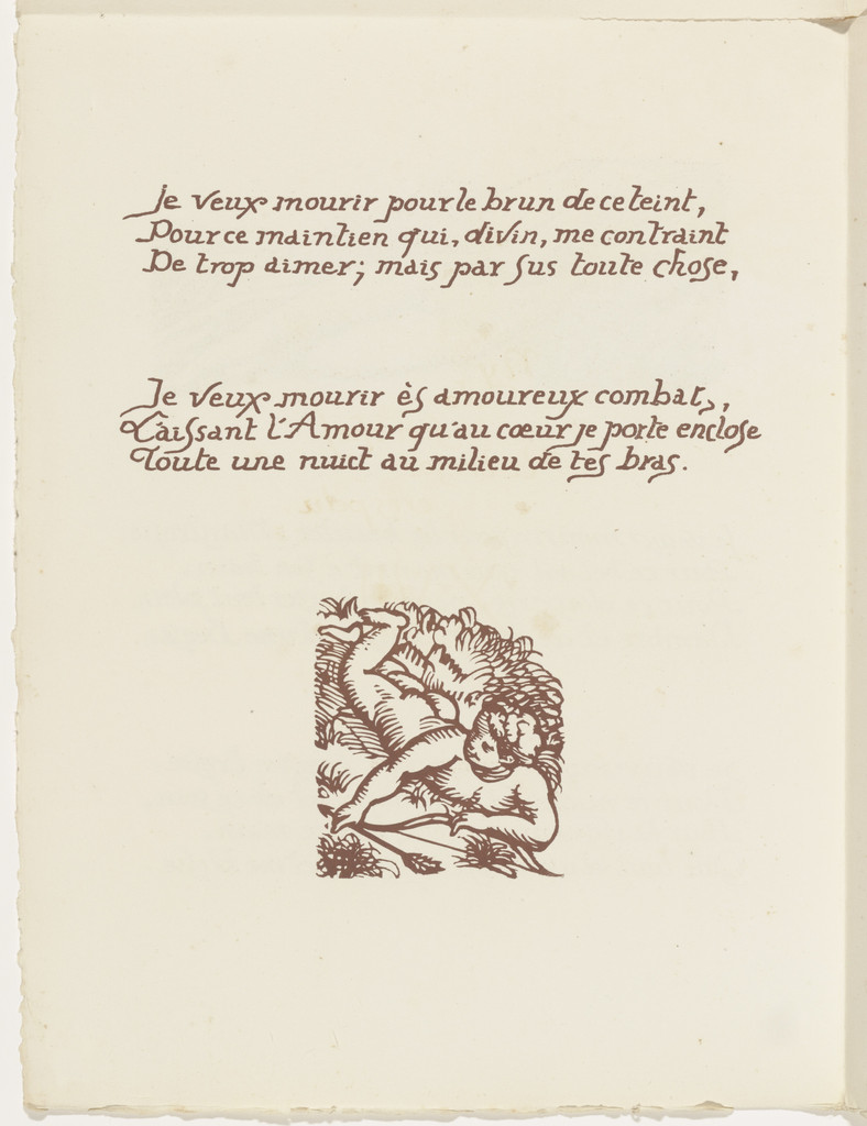 Tailpiece (folio 45 verso) from Les Amours (The Loves)