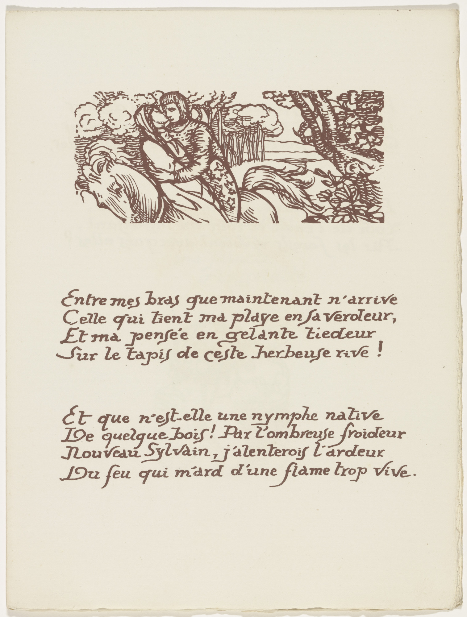 Émile Bernard. Headpiece (folio 63) from Les Amours (The Loves)