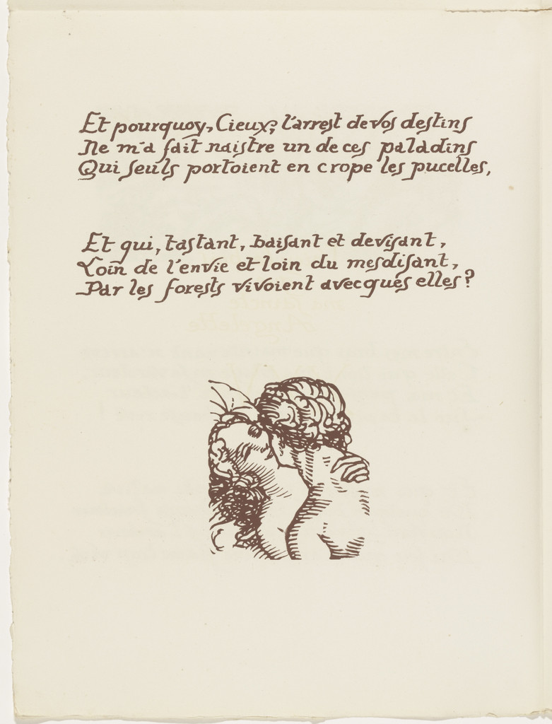 Tailpiece (folio 63 verso) from Les Amours (The Loves)