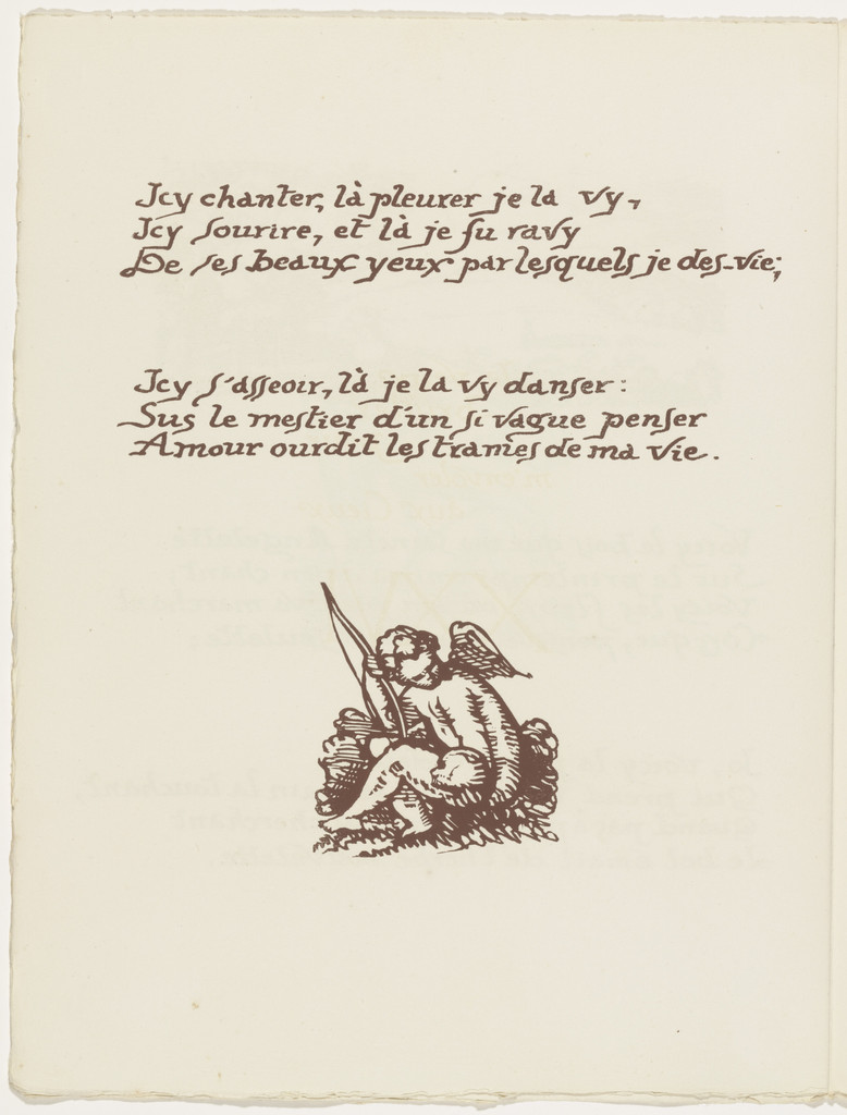 Tailpiece (folio 65 verso) from Les Amours (The Loves)