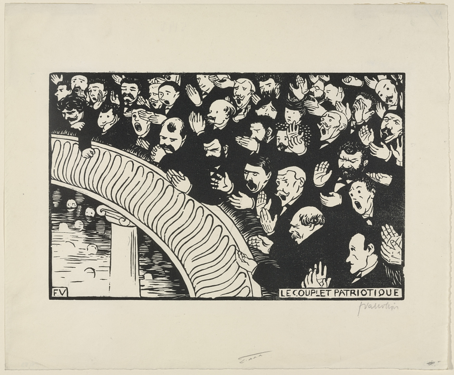 Félix Vallotton. The Patriotic Ditty (Le Couplet patriotique). 1893