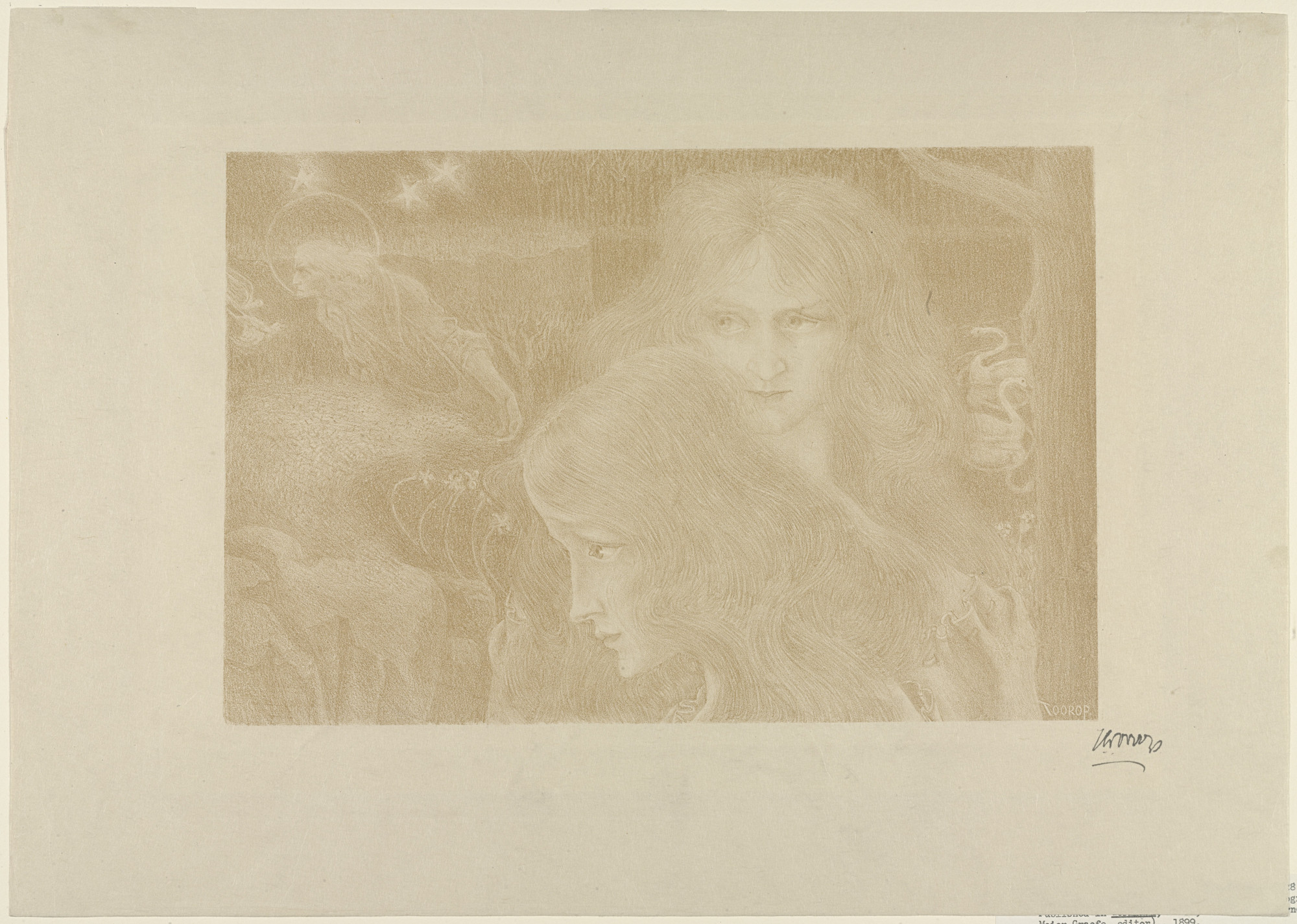 Jan Toorop. Woman with Swans (La Dame aux Cygnes). 1895, published 1896