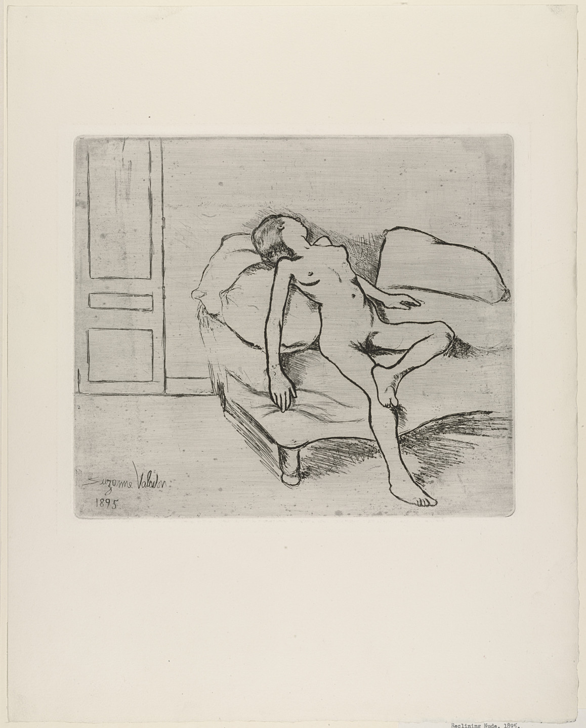 Suzanne Valadon. Louise Nude on the Sofa (Louise nue sur le canapé). 1895, published 1932
