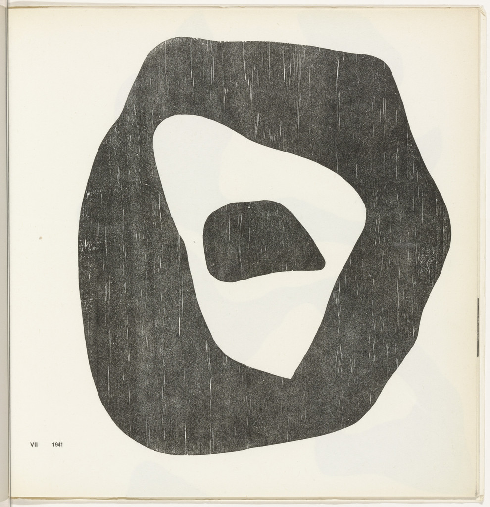 Configuration VII (plate, folio 11) from 11 Configurations, Jean (Hans) Arp, 1941, published 1945