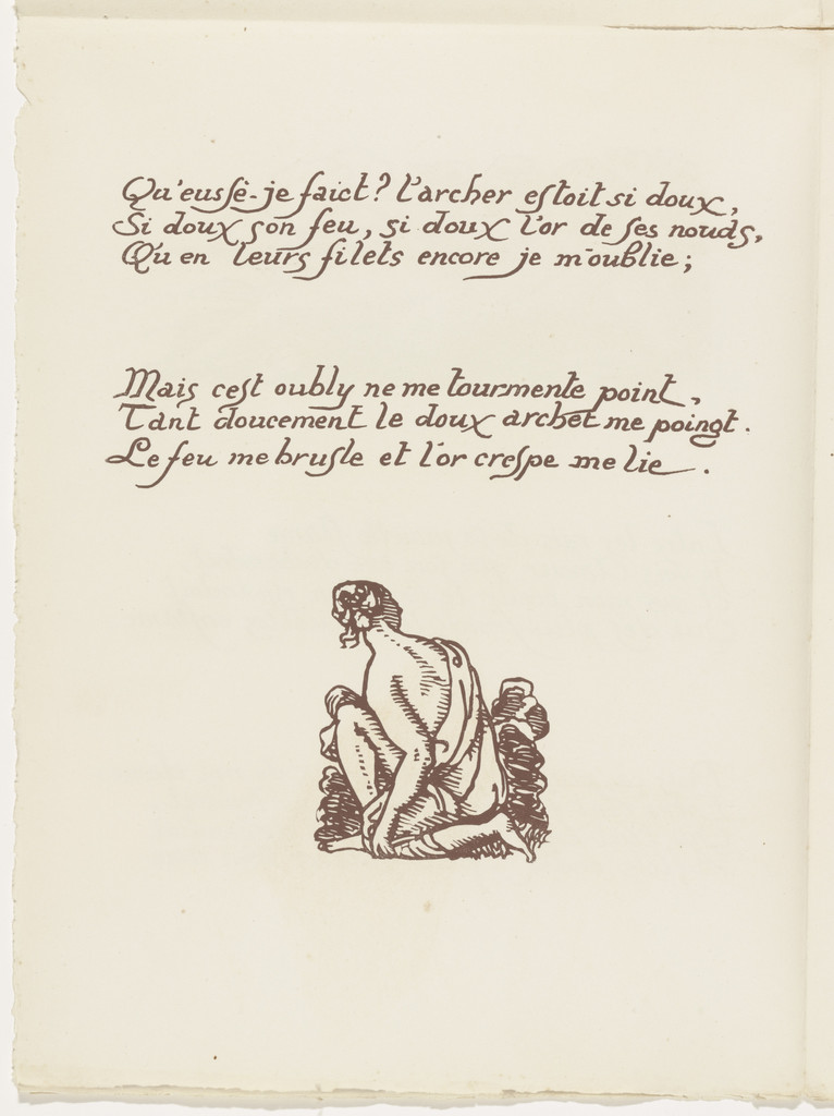 Tailpiece (folio 13 verso) from Les Amours (The Loves)