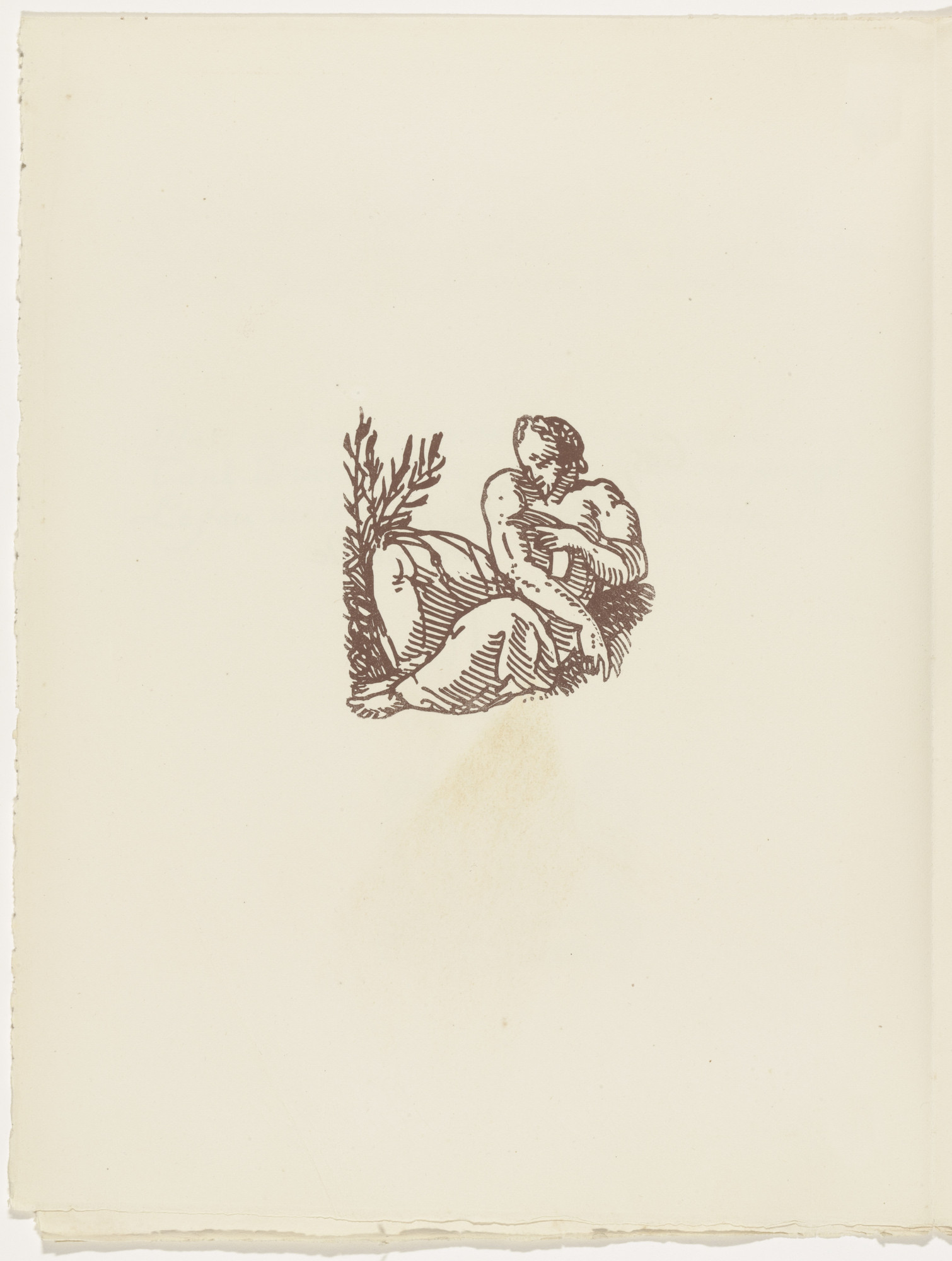 Émile Bernard. Vignette (folio 14 verso) from Les Amours (The Loves)