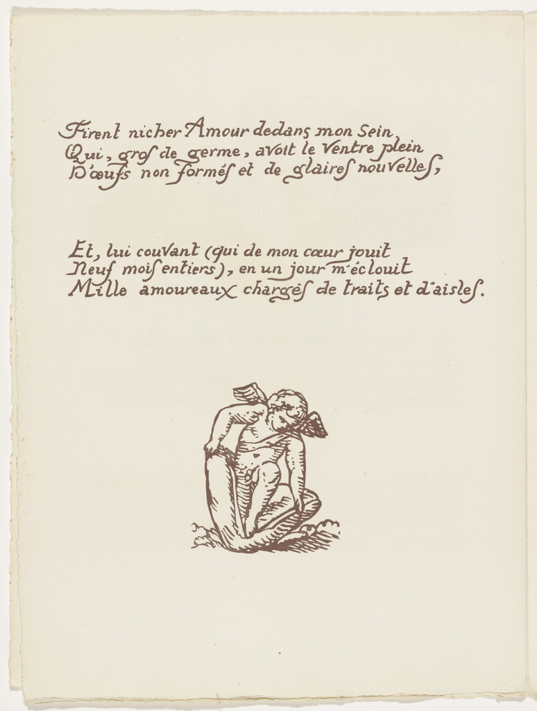 Tailpiece (folio 15 verso) from Les Amours (The Loves)