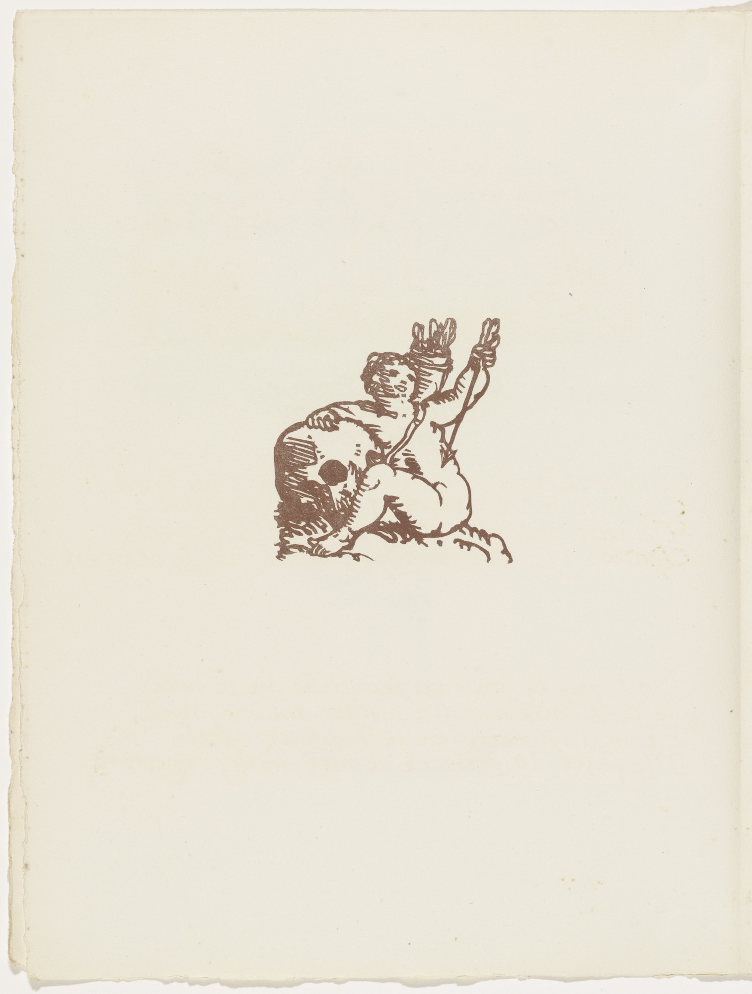 Émile Bernard. Vignette (folio 19 verso) from Les Amours (The Loves)