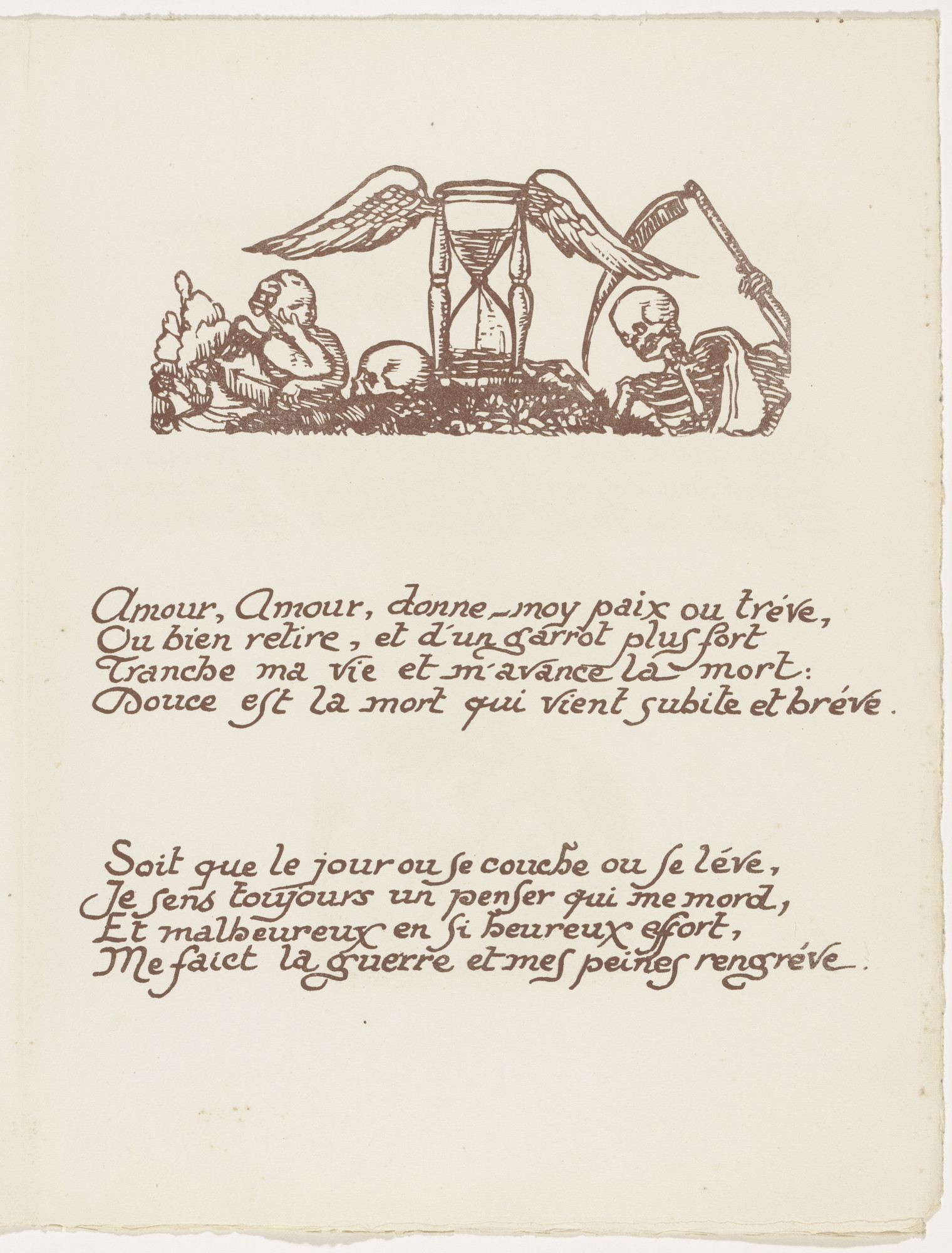 Émile Bernard. Headpiece (folio 20) from Les Amours (The Loves)