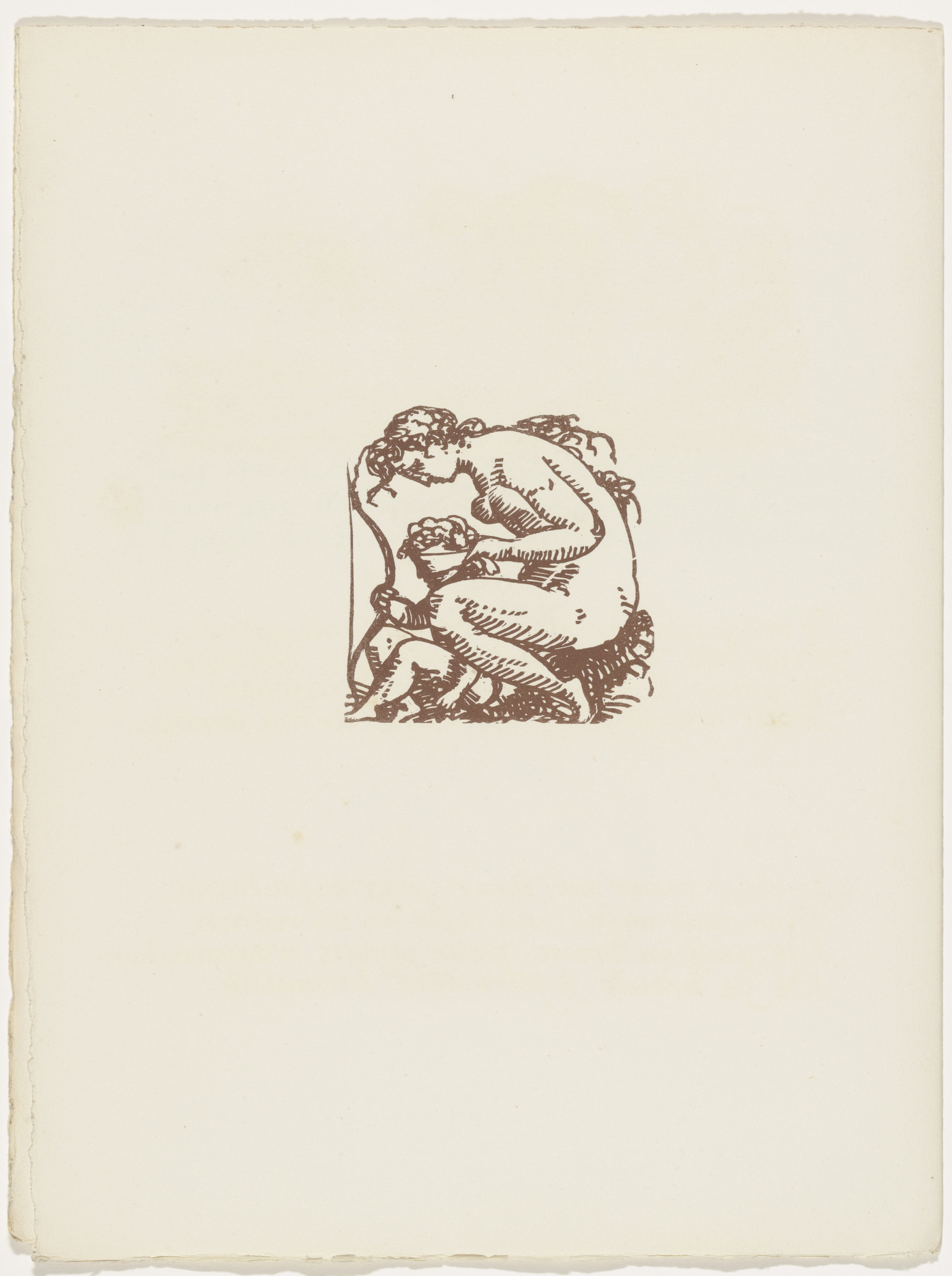 Émile Bernard. Vignette (folio 21 verso) from Les Amours (The Loves)