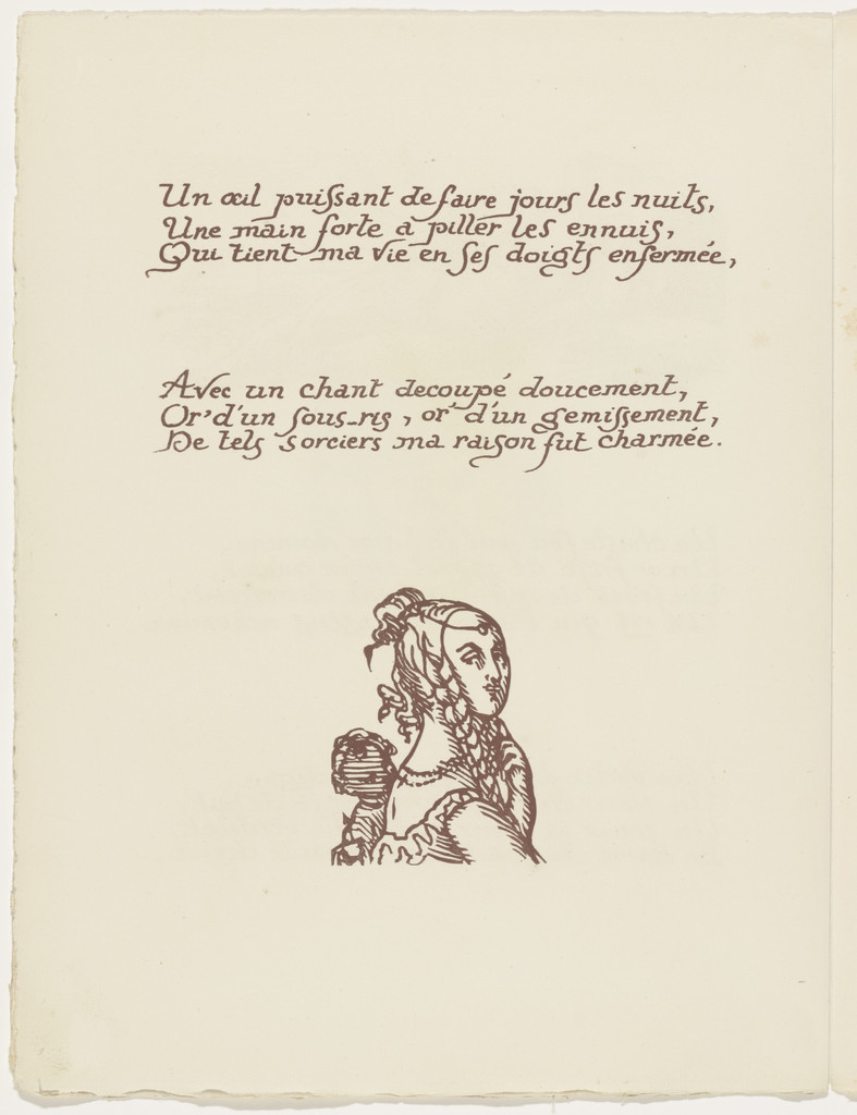 Tailpiece (folio 24 verso) from Les Amours (The Loves)