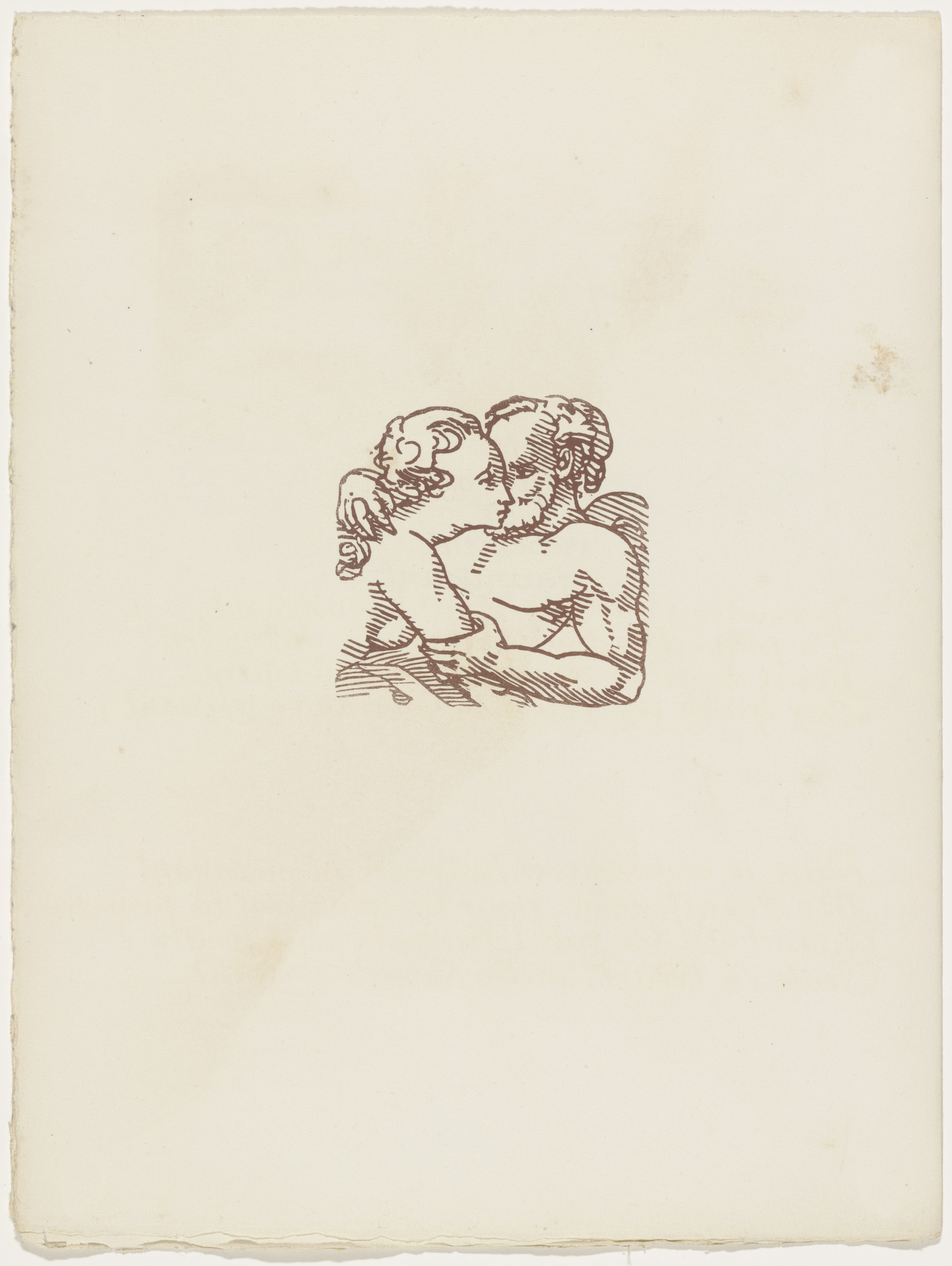 Émile Bernard. Vignette (folio 26 verso) from Les Amours (The Loves)