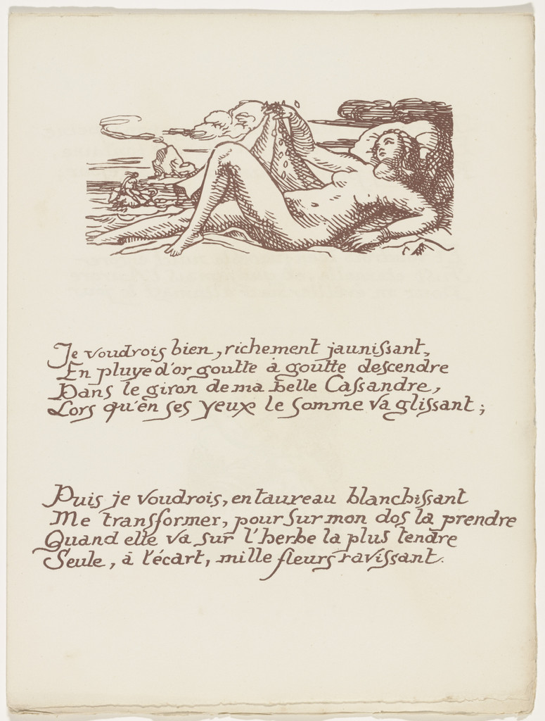 Headpiece (folio 27) from Les Amours (The Loves)