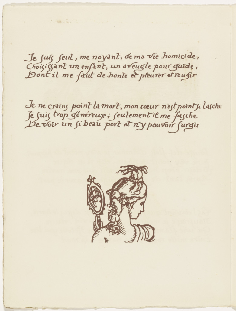 Tailpiece (folio 105 verso) from Les Amours (The Loves)
