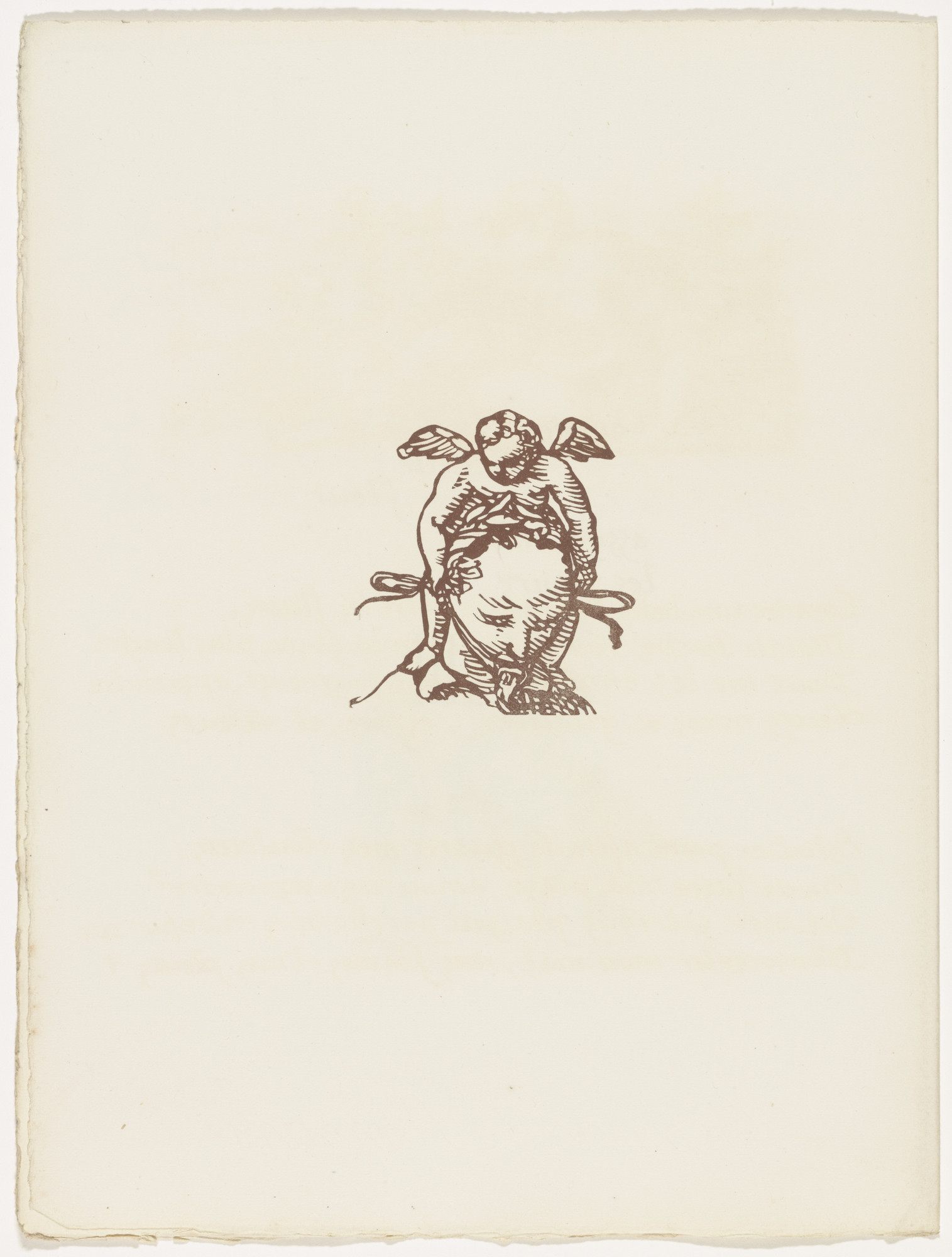 Émile Bernard. Vignette (folio 107 verso) from Les Amours (The Loves)