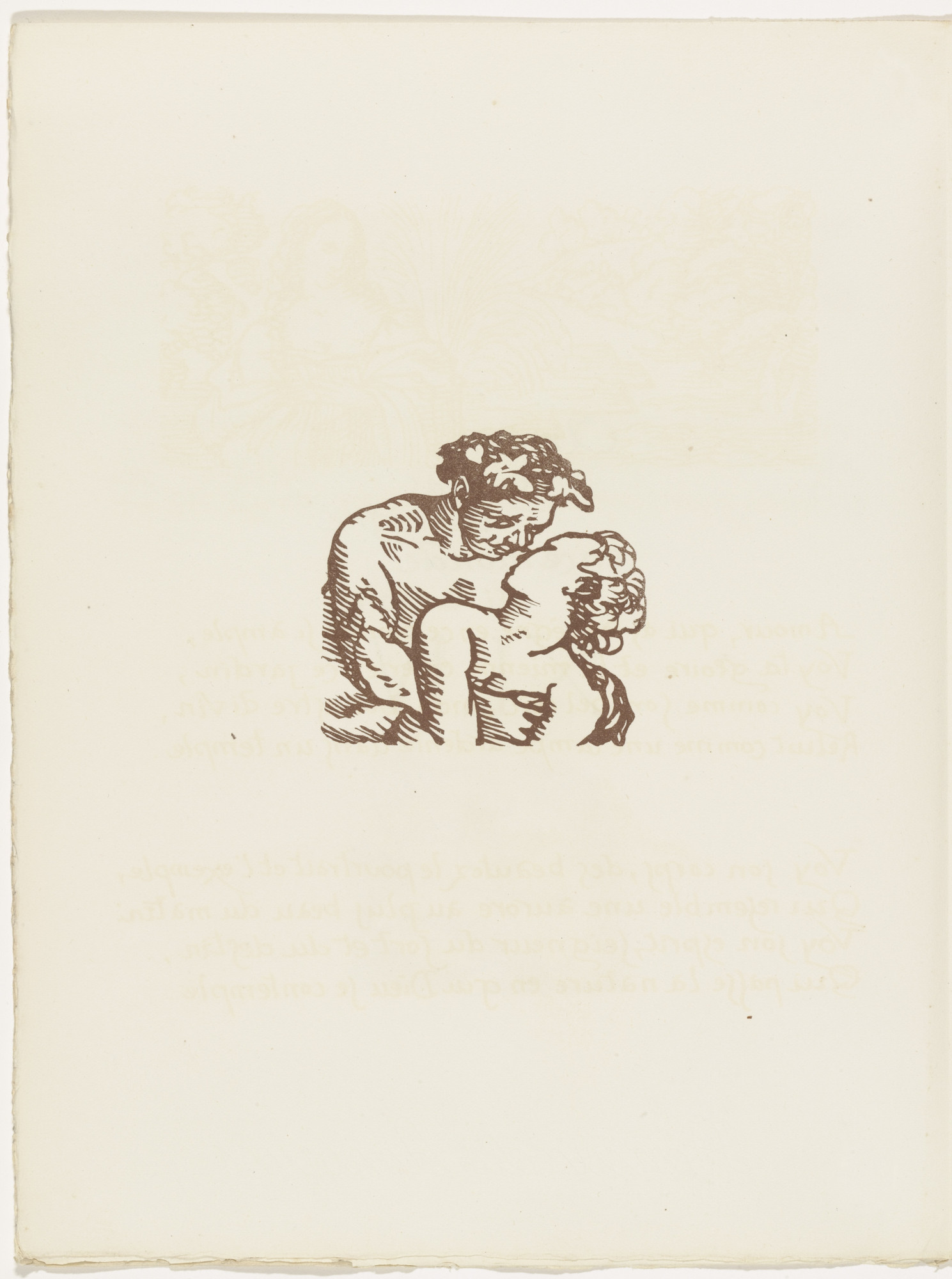 Émile Bernard. Vignette (folio 109 verso) from Les Amours (The Loves)